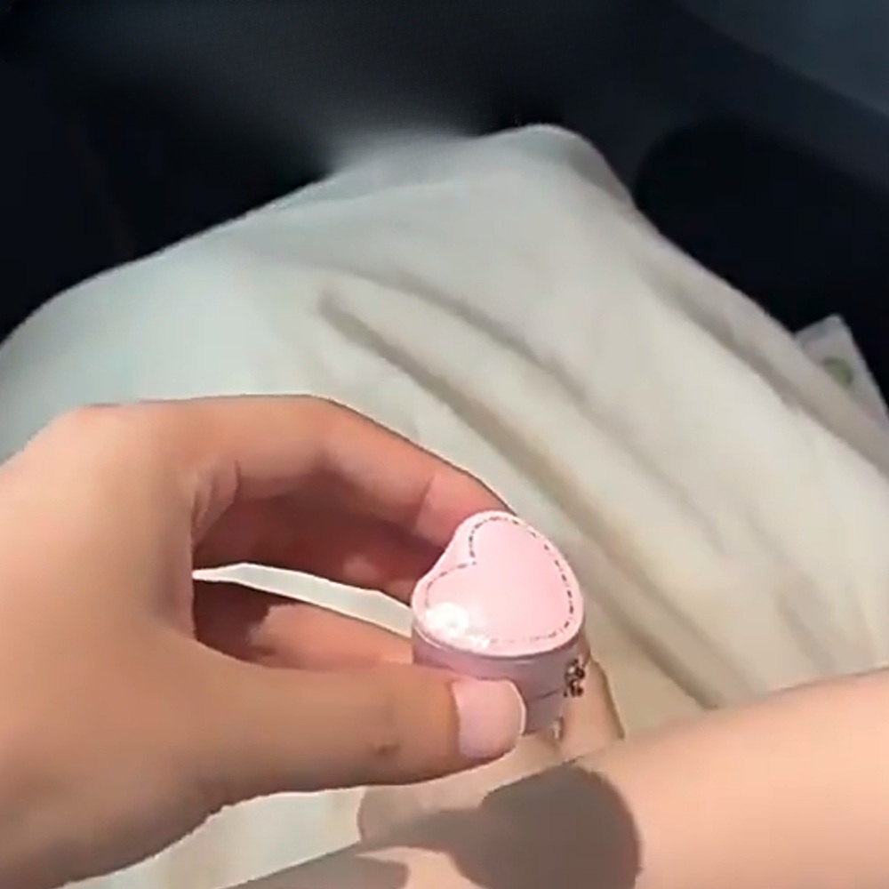 반지 케이스 다이아 상자 액세서리 주얼리샵 프러포즈 예물 보관함 프로포즈 상품 하트 블랙 - 상세 이미지 2