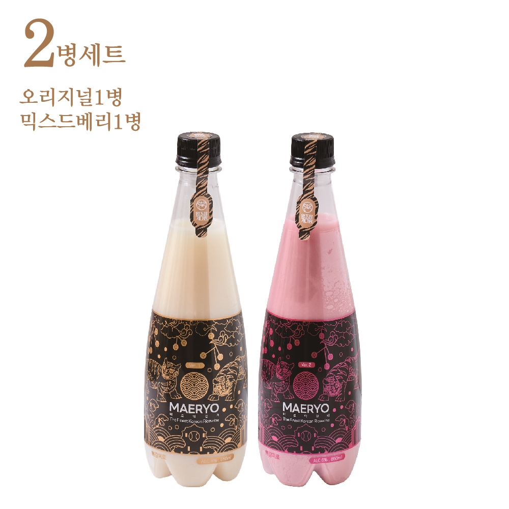 매료 프리미엄 해운대 생막걸리 1+1 무아스파탐 혼술 전통주 세트 - 상품 이미지