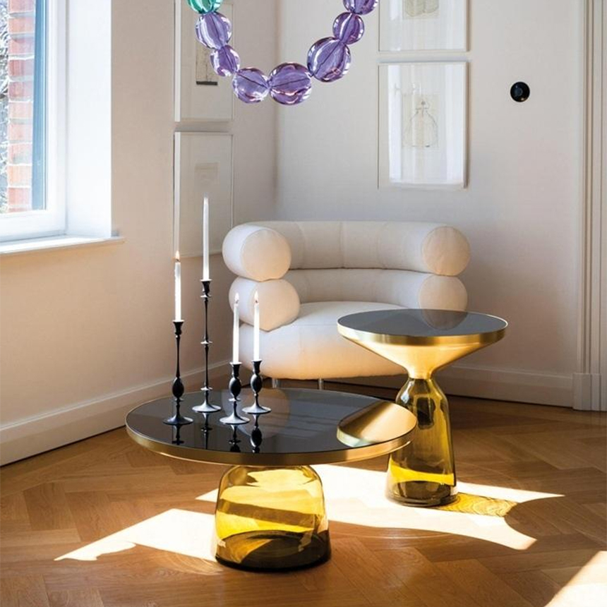 벨 사이드 테이블 거실 소파 유리 침대 옆 협탁 Bell Side Table A