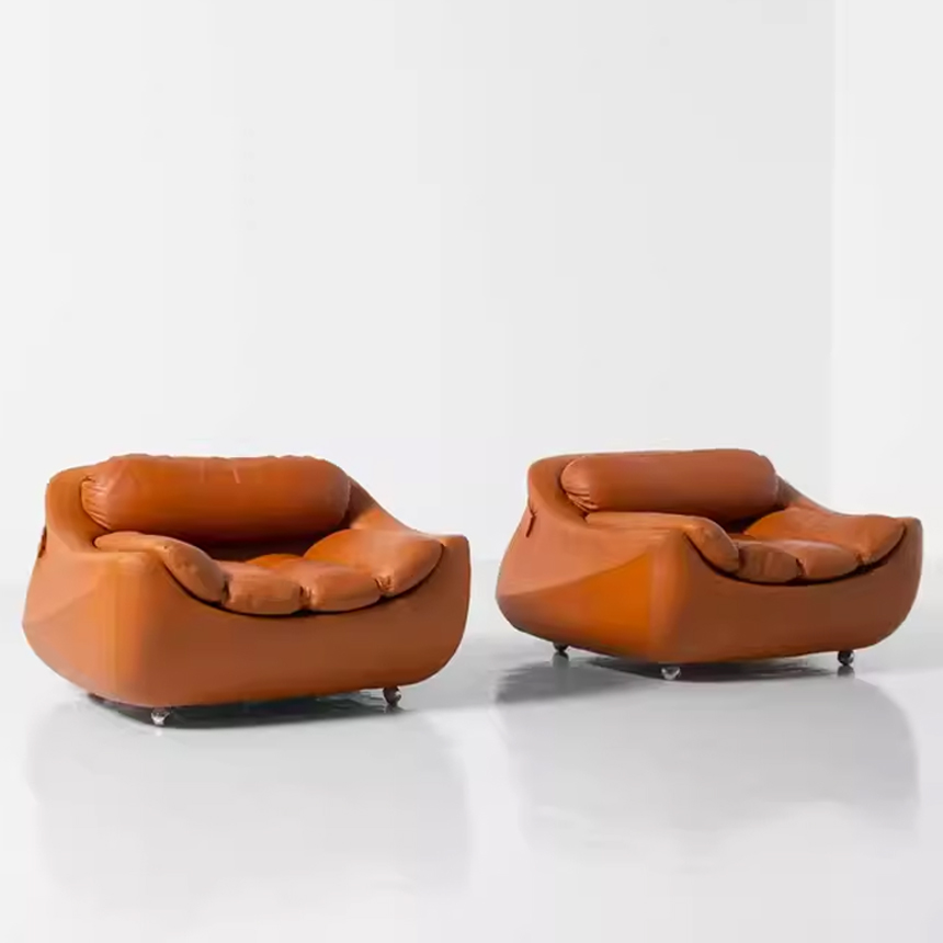 컴포트 라운지 가죽 소파 인테리어 1인용 쇼파