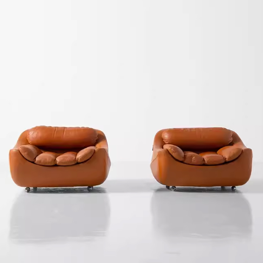 컴포트 라운지 가죽 소파 인테리어 1인용 쇼파