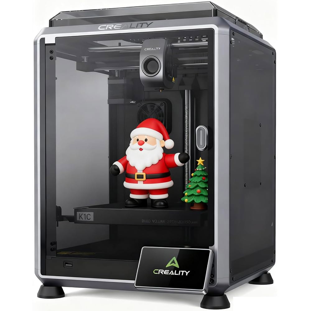 Creality K1C 3D 프린터, 300 C 인쇄를 위한 AI 카메라가 장착된 600mm/s 고속 자동 레벨링 전환 가능한 사일런트 모드 신뢰할 수 있는 탄소 섬유 프린팅 22 - 상품 이미지