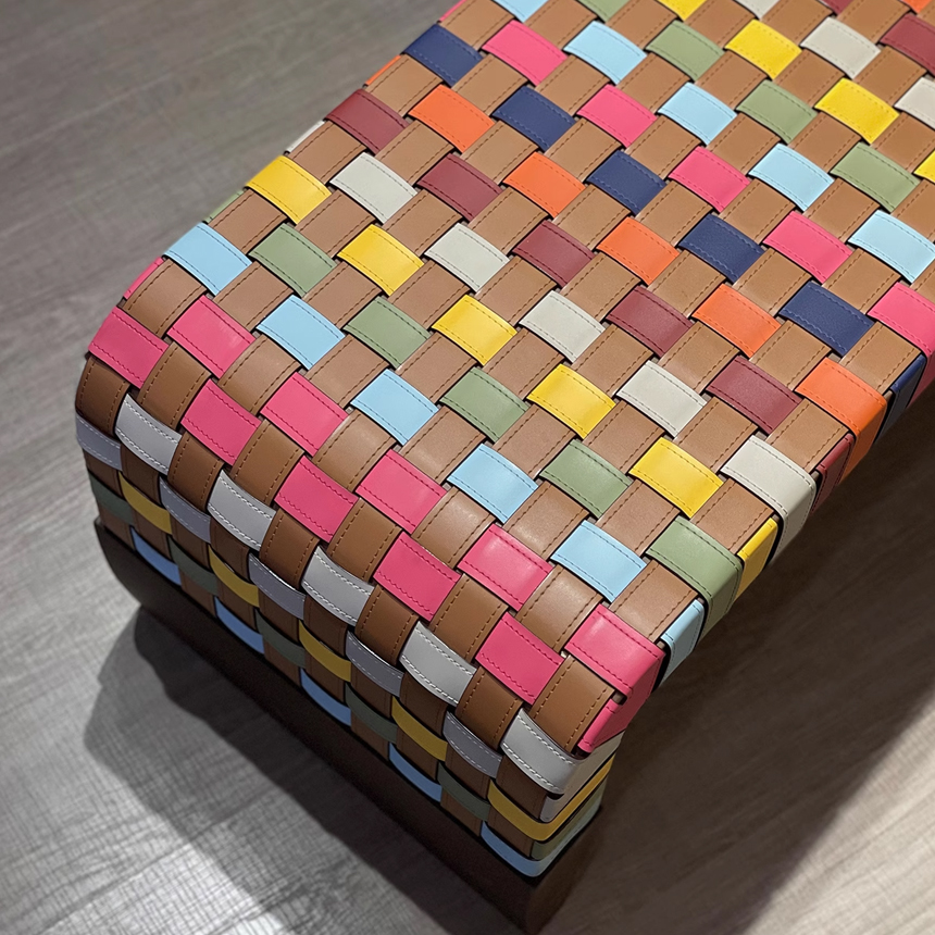 컬러 스펙트럼 현관 긴 아크 벤치의자