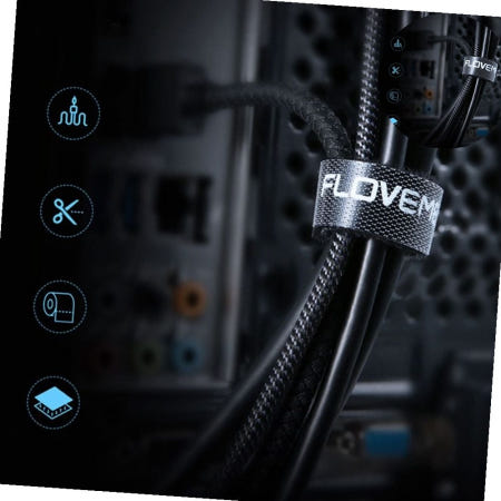 엄마마음 전선 스트랩 잘라쓰는 찍찍이 케이블타이 1m M10766