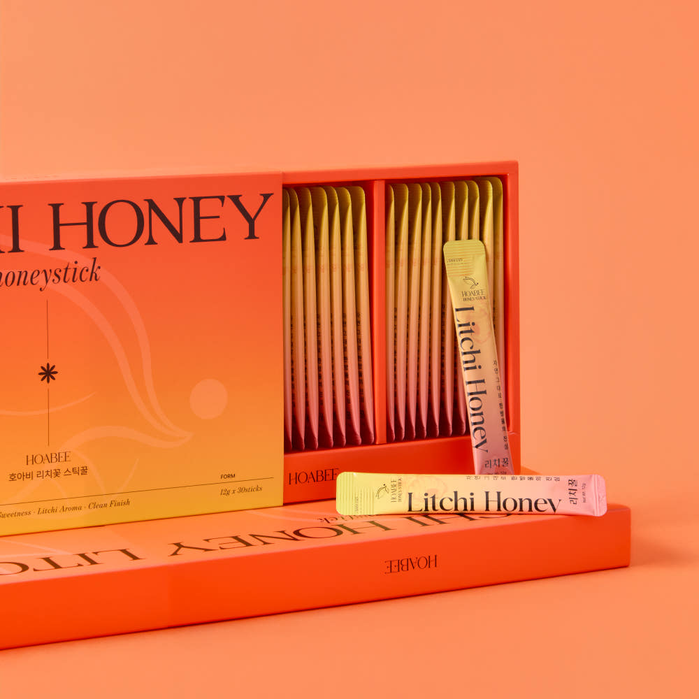 [호아비] 베트남 리치 꿀 스틱, 12g, 30개입
