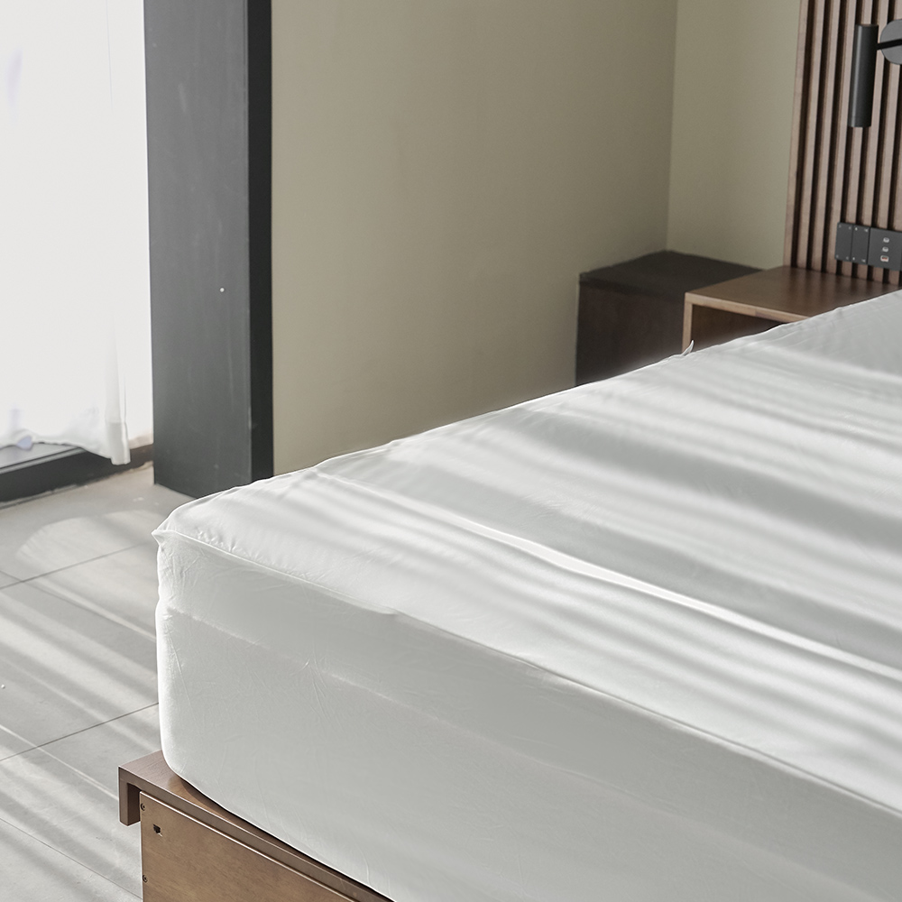 호텔식 무형광 매트리스 방수 커버 화이트, SS+SS (220x200x35)