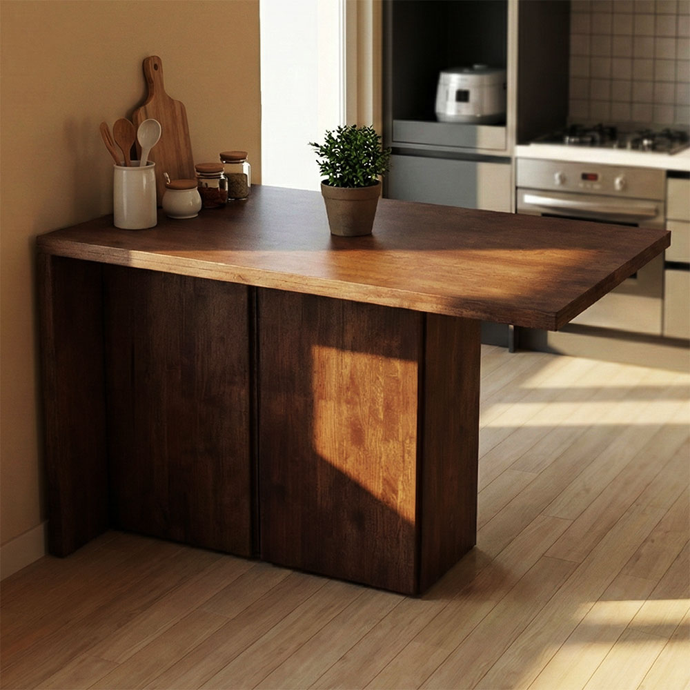 주방아일랜드식탁 아일랜드 장 홈 식탁 바 테이블 조리대 보조 식탁 수납장