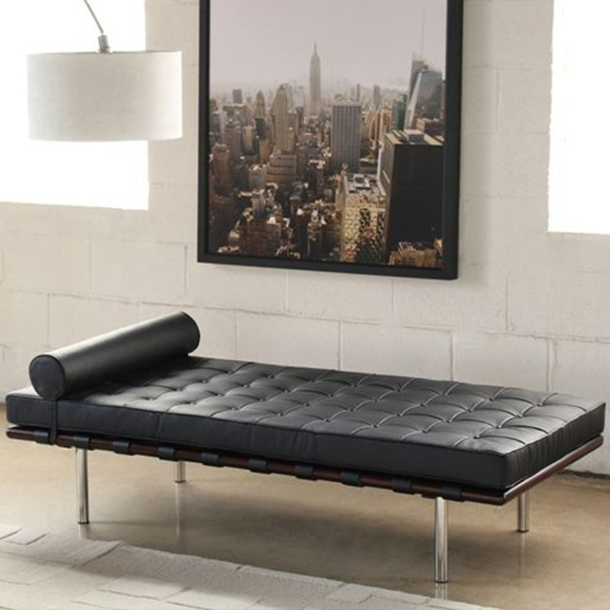 Knoll 놀 바르셀로나 데이베드 가죽 침대 베드 쇼파