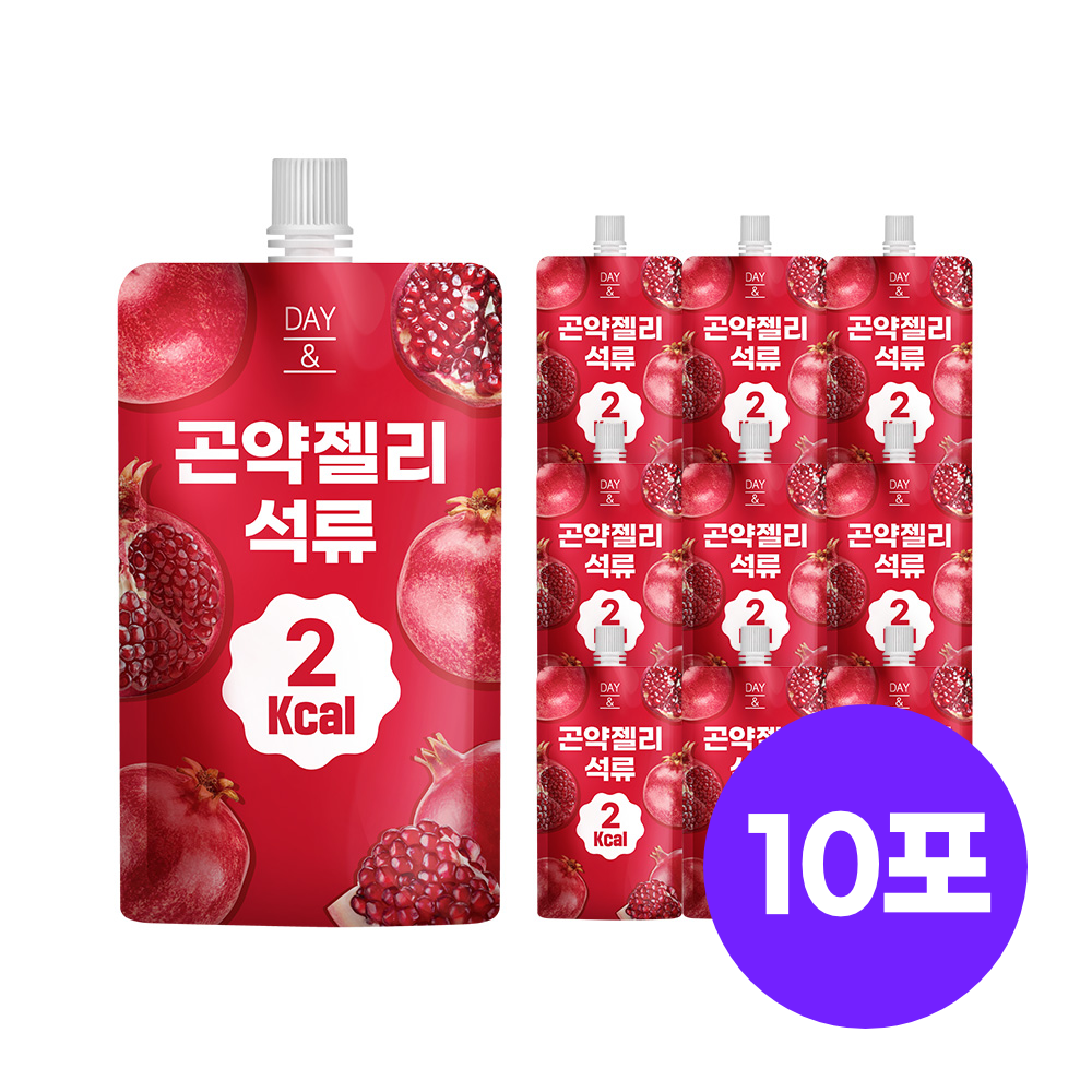 [오늘출발] 데이앤 곤약젤리 석류맛 석류, 150g, 10개 - 상품 이미지