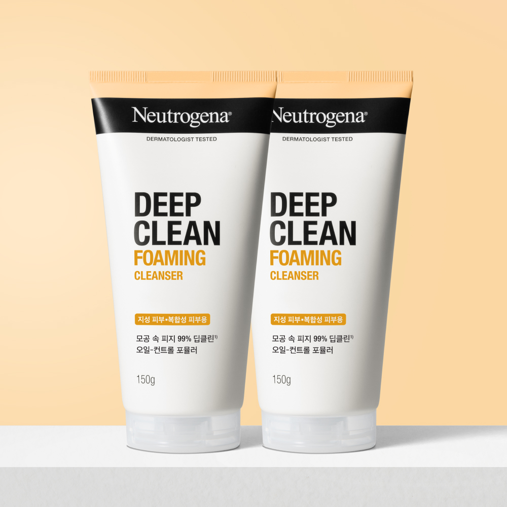 뉴트로지나 폼클렌징 클렌징폼 딥클린 저자극 세안제 150ml, 2개 제품 이미지