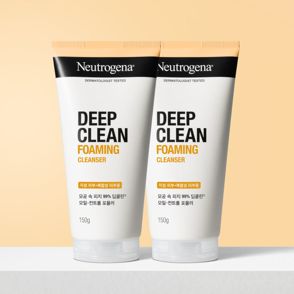 뉴트로지나 딥클린 폼클렌징 150ml, 2개 가격 비교 켄뷰 공식몰 뉴트로지나 딥클린 폼클렌징 150ml, 2개