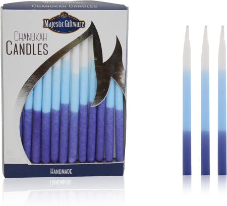Majestic Giftware Majestic Giftware 멀티컬러 하누카 캔들 - CP214 | 8박 하누카를 위한 45개 흘러내림 방지 차누카 프리미엄 품질 왁스 대부분의 6 Inch