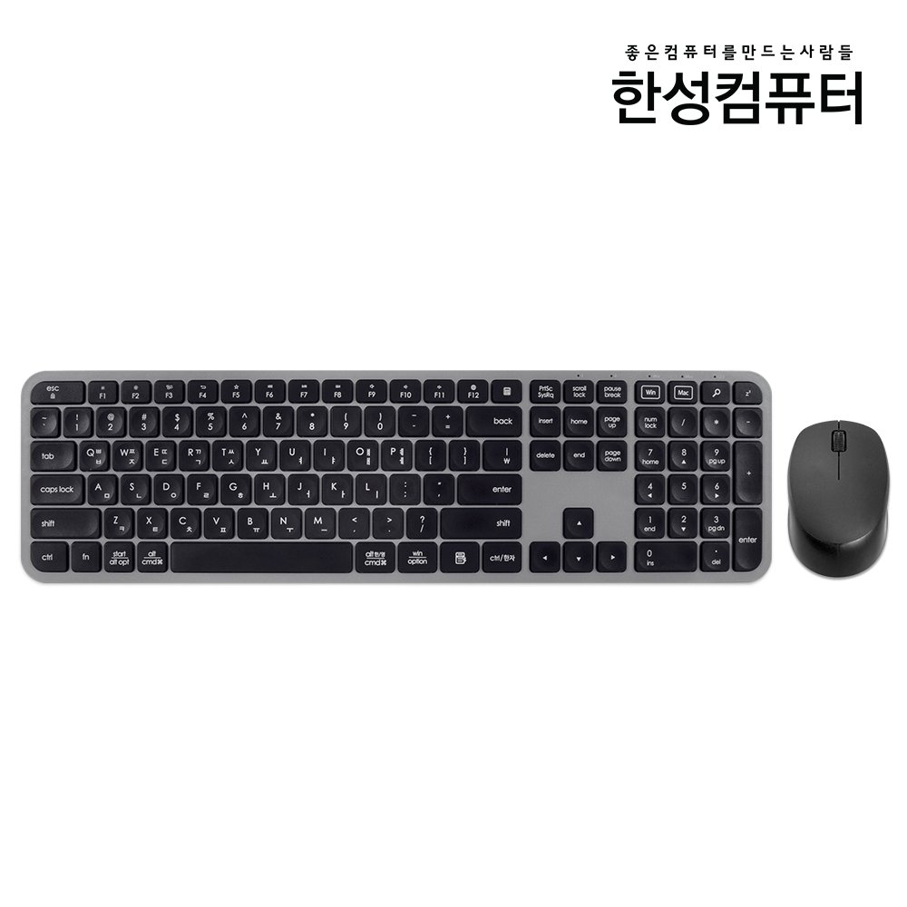 한성컴퓨터 키보드 마우스 세트 무선 키마 콤보 LKM500 키압낮은 저소음 사무용 - 상세 이미지 4