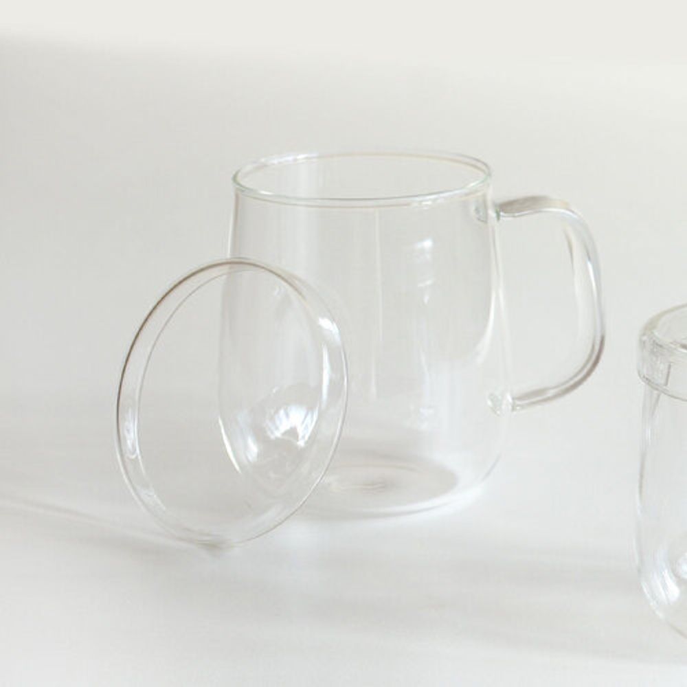 에레스 항아리 내열유리 뚜껑머그컵500ml 1P 500ml 1P 뚜껑세트 - 상품 이미지