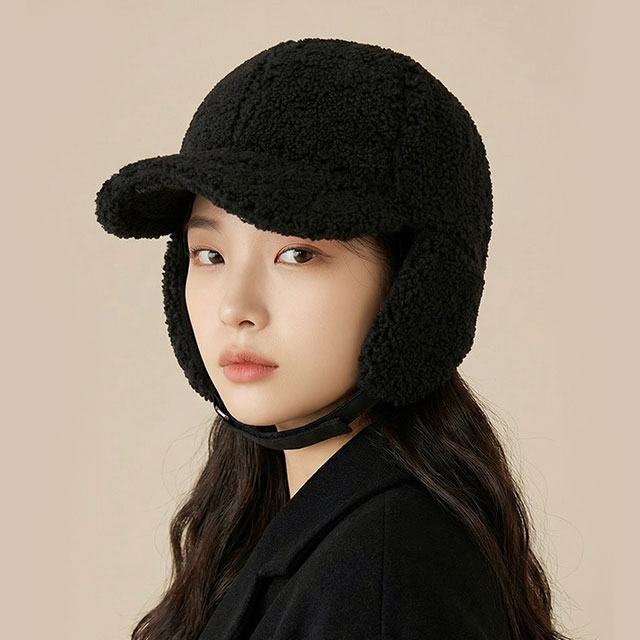 뽀글이모자 군밤 겨울 방한 털 대두 귀달이 귀도리 모자