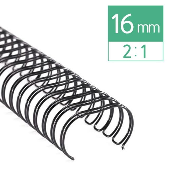 카피어랜드 2대1 와이어링 16mm 60개입 검정 - 상품 이미지