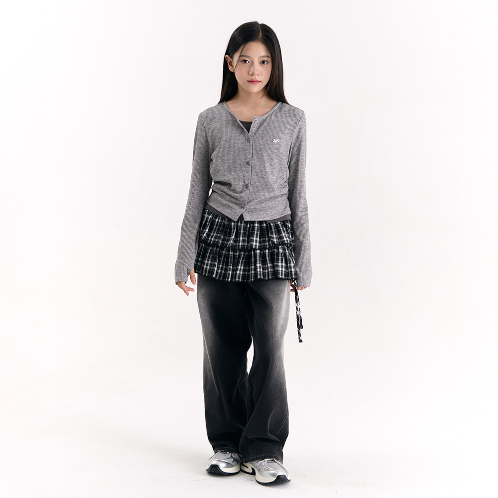 [더데이걸] 와이드 뒤테일 데님 TGTJ25W05_7358 - 상품 이미지