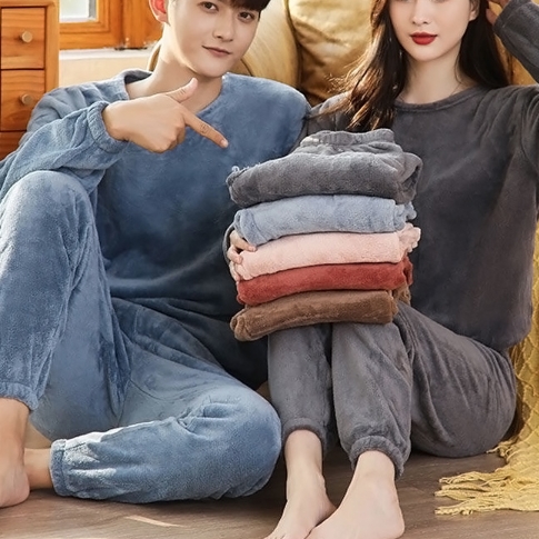 파자마 세트 잠옷 홈웨어 수면 상하의 남자 학생 집에서 입는 여름 밴딩 수면 남성 극세사 - 상품 이미지