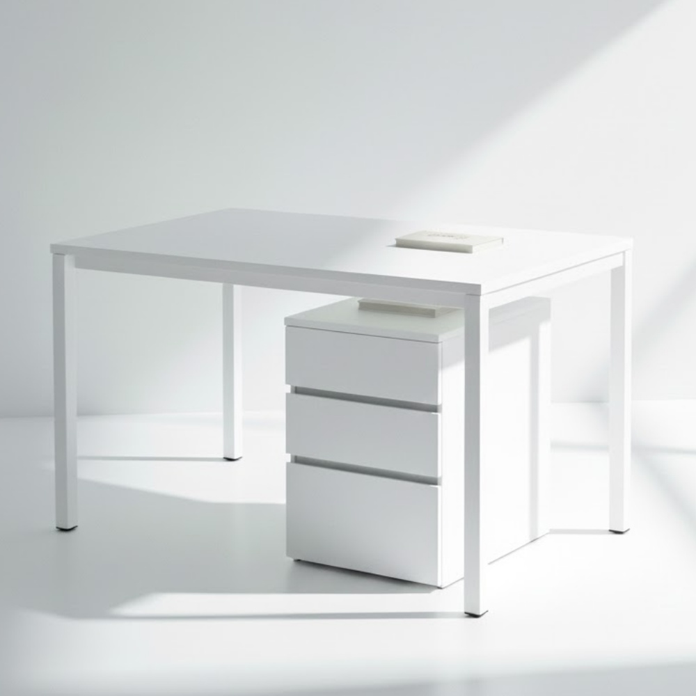 책상 서랍장 책상 서랍 선반 데스크 프린터기 받침대 3단