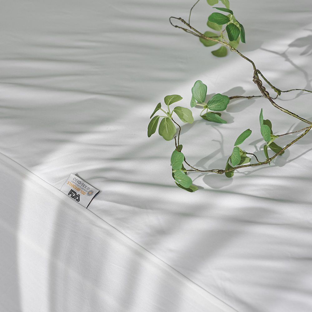 호텔식 무형광 매트리스 방수 커버 화이트, SS+SS (220x200x35)