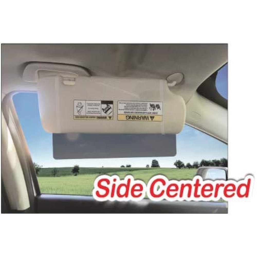 EdgeVisor TuckVisor 마그네틱 틴트 자동차 UV 선바이저 가리개 익스텐더 창문 차단 앞유리 및 눈부심 방지 햇빛 광선 연장 Tinted 1 Pack - 상세 이미지 2