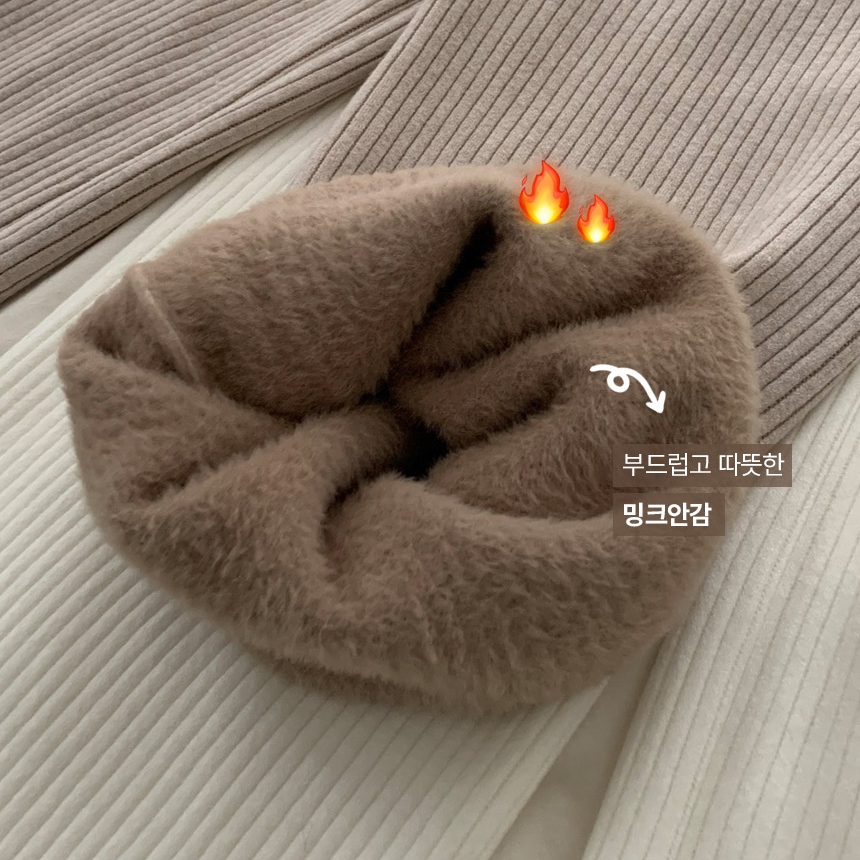 니트바지 니트팬츠 밍크기모바지 밍크기모팬츠 - 상세 이미지 2