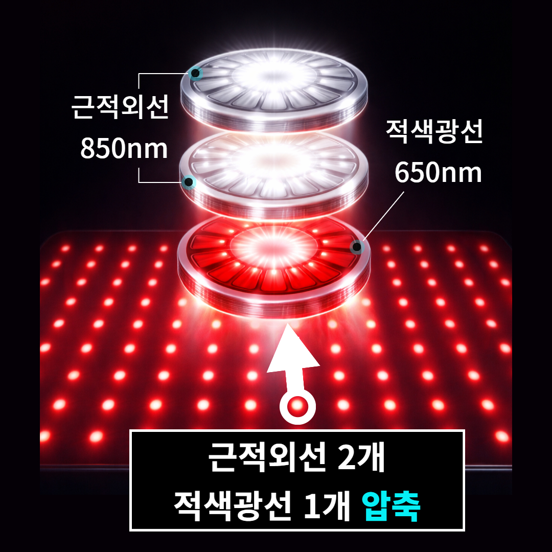 미국FDA등록 근적외선 허리찜질기 어깨 배 발 전기 온열 원적외선 솜스