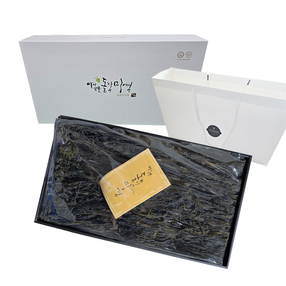 진도 자연산 산모 돌미역 건미역 600g 선물세트 - 상품 이미지