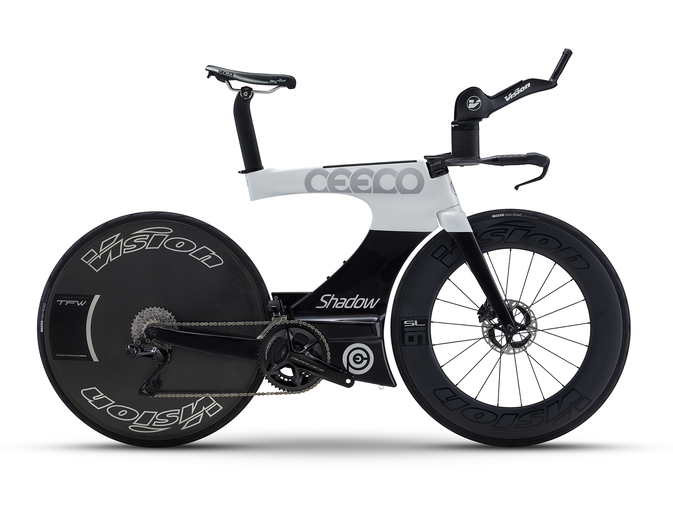 CEEPO 시포 쉐도우 트라이애슬론 철인 자전거 프레임셋 화이트블랙 - 상세 이미지 3