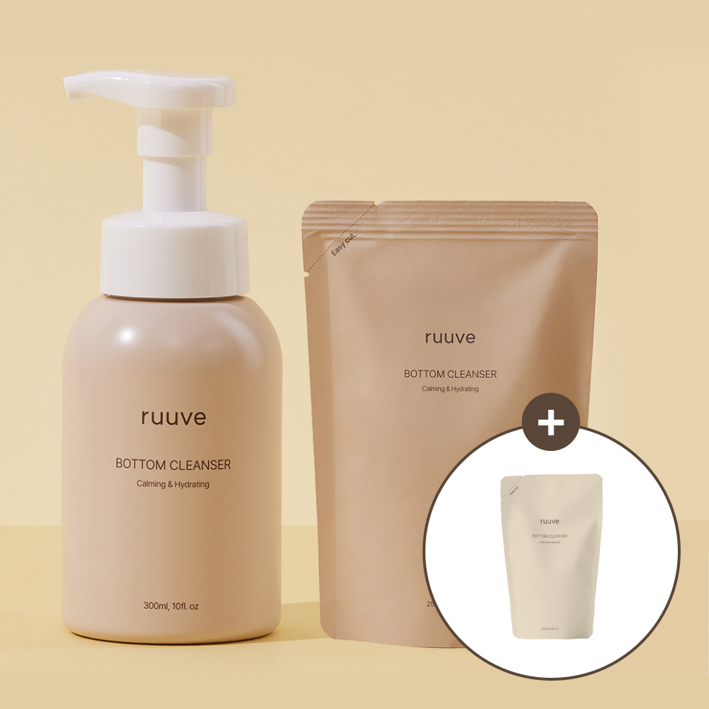 러베 아기 엉덩이클렌저 신생아 힙클렌저 거품형 워시 청결제 유아 어린이 여아 + 리필형 250ml [대장균 감소 99%] 제품 이미지