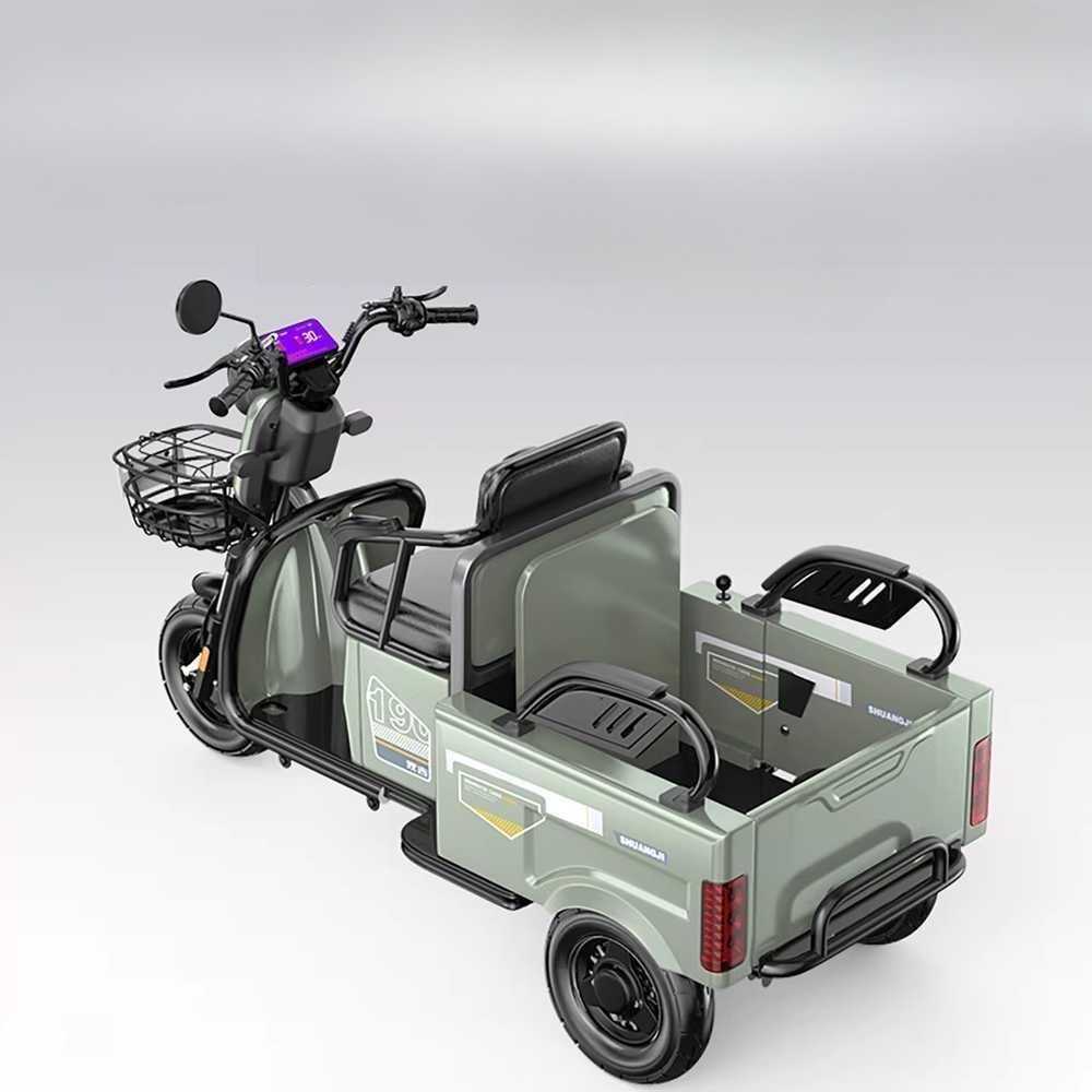 J2K 3륜 전기자전거 접이식 전기 농업용 화물 운반차 600W 48V 20A