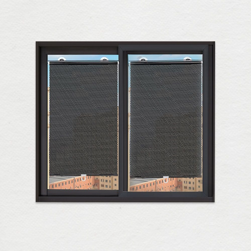 롤 블라인드 창문 방염 암막스크린 도트블랙 37X125cm 도트 블랙 소 - 메인 이미지