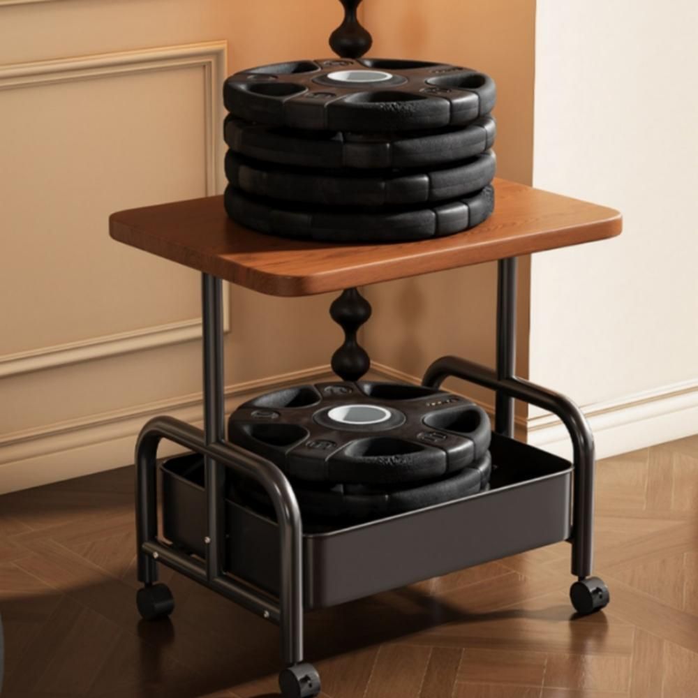 이동식 소파 침대 협탁 트롤리 원목 미니 사이드 테이블 베이지