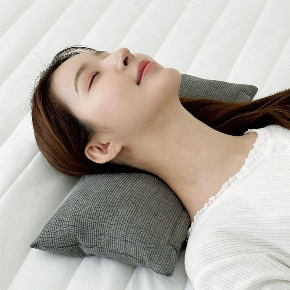 집앤콕 경추베개 메밀 목디스크 누빔 낮잠 일자목 거북목 베개