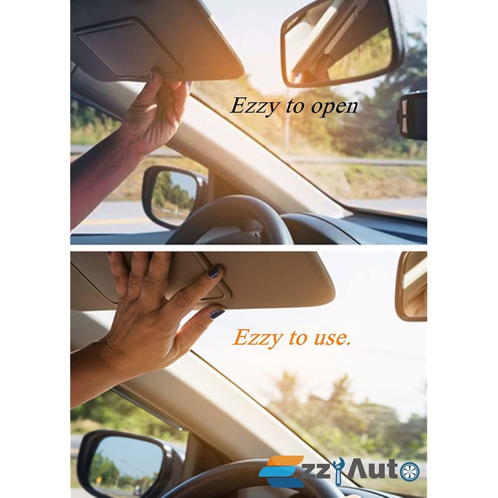 Ezzy Auto 그레이 오른쪽 조수석 2010 무라노 2009 2012 2011 96401-1AA1B와 2014 닛산 호환 선바이저 2013 - 상세 이미지 3