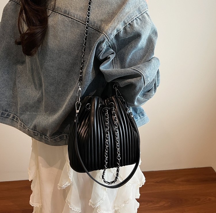 제이바바 복조리 버킷백 미니 복조리백 여성 플리츠백