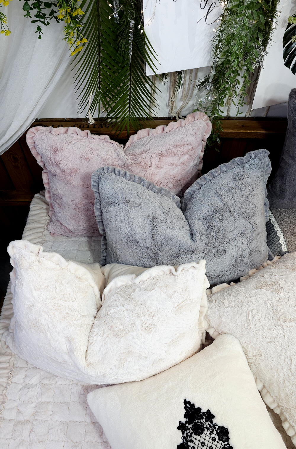 데일리 극세사패드 겨울 극세사침대패드 고정밴드 제작