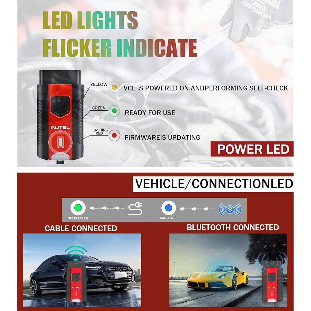 Autel MaxiVCI V200 차량 통신 무선 어댑터 MS906PRO 인터페이스 FD와 진단 BT609 BT608 ITS600 DoIP 함께 블루투스 OBD2 MK906PRO - 상세 이미지 3