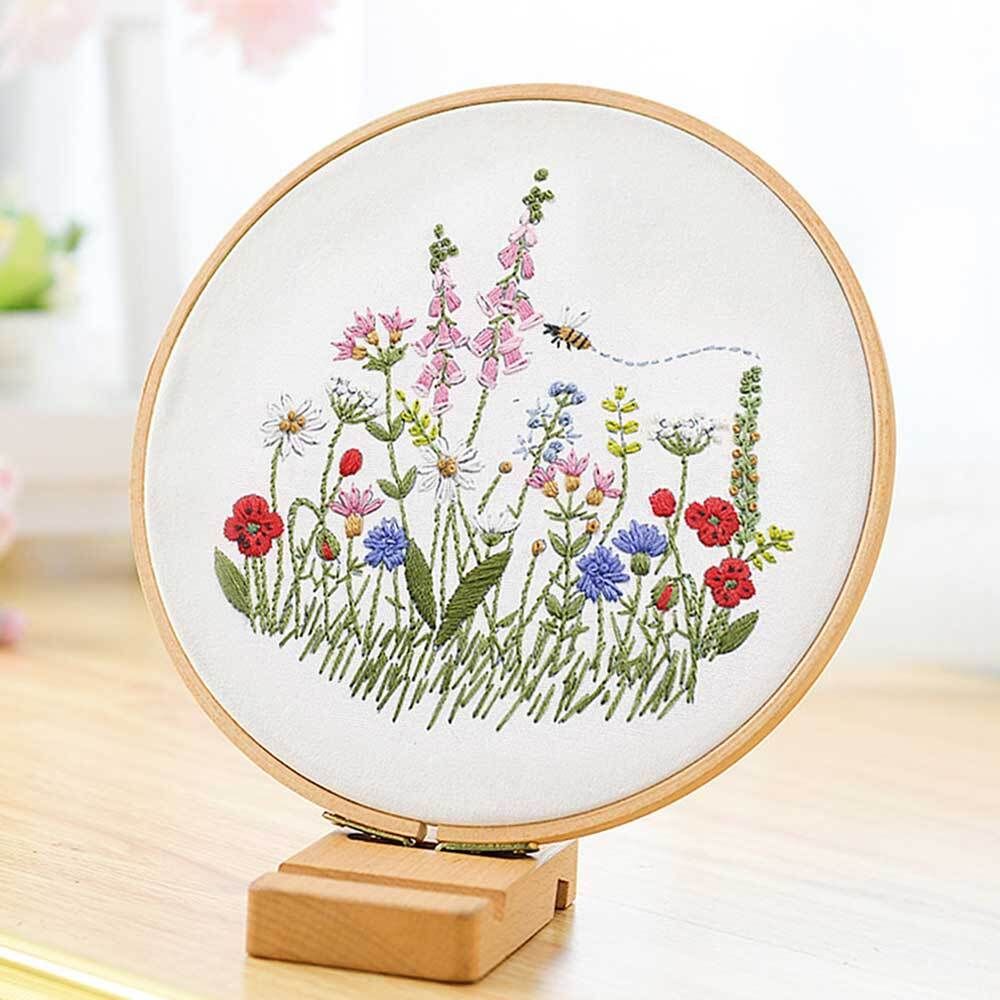 DIY 자수 패키지 꽃밭 바느질 자수실 - 메인 이미지