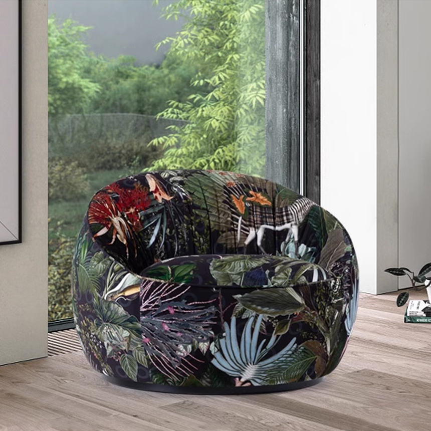 플로럴 판타지 빈백 인테리어 1인용 소파