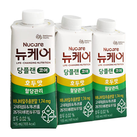 대상 뉴케어 당플랜 코어 호두맛 165ml x 24팩 균형영양식 당뇨 혈당관리