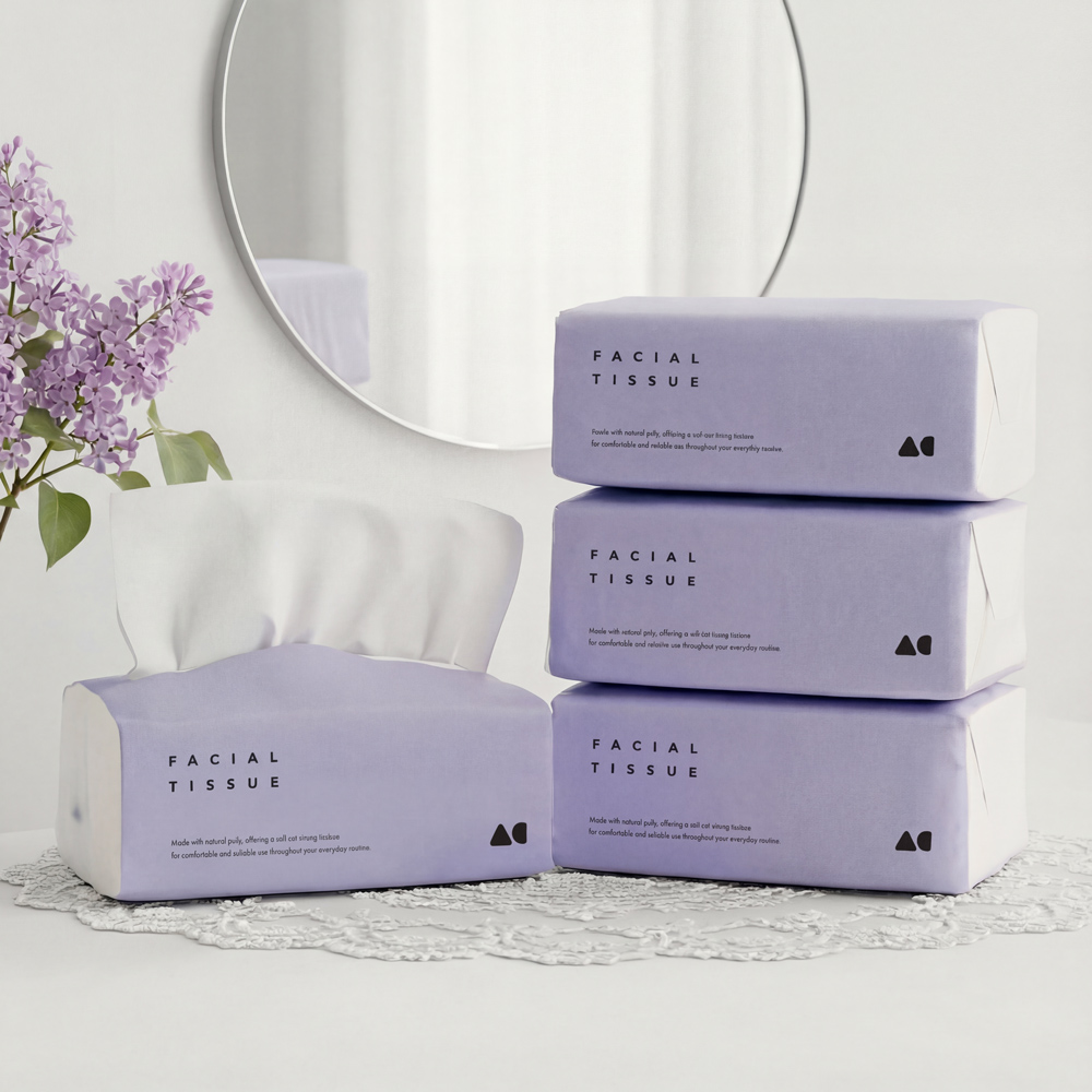 올챌린지 뽑아쓰는 미용티슈 바이올렛 250매 12개입