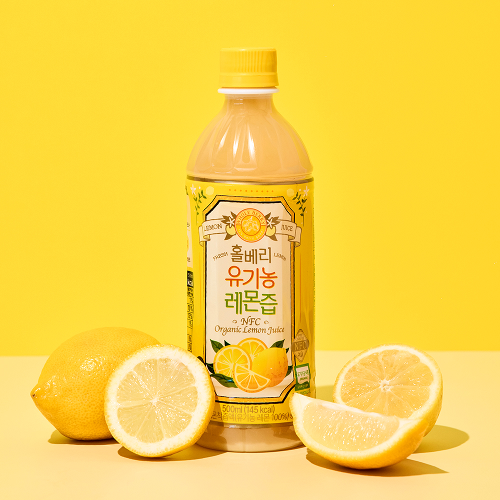 홀베리 유기농 레몬즙 대용량 PET 500ml, 6개 - 상세 이미지 2