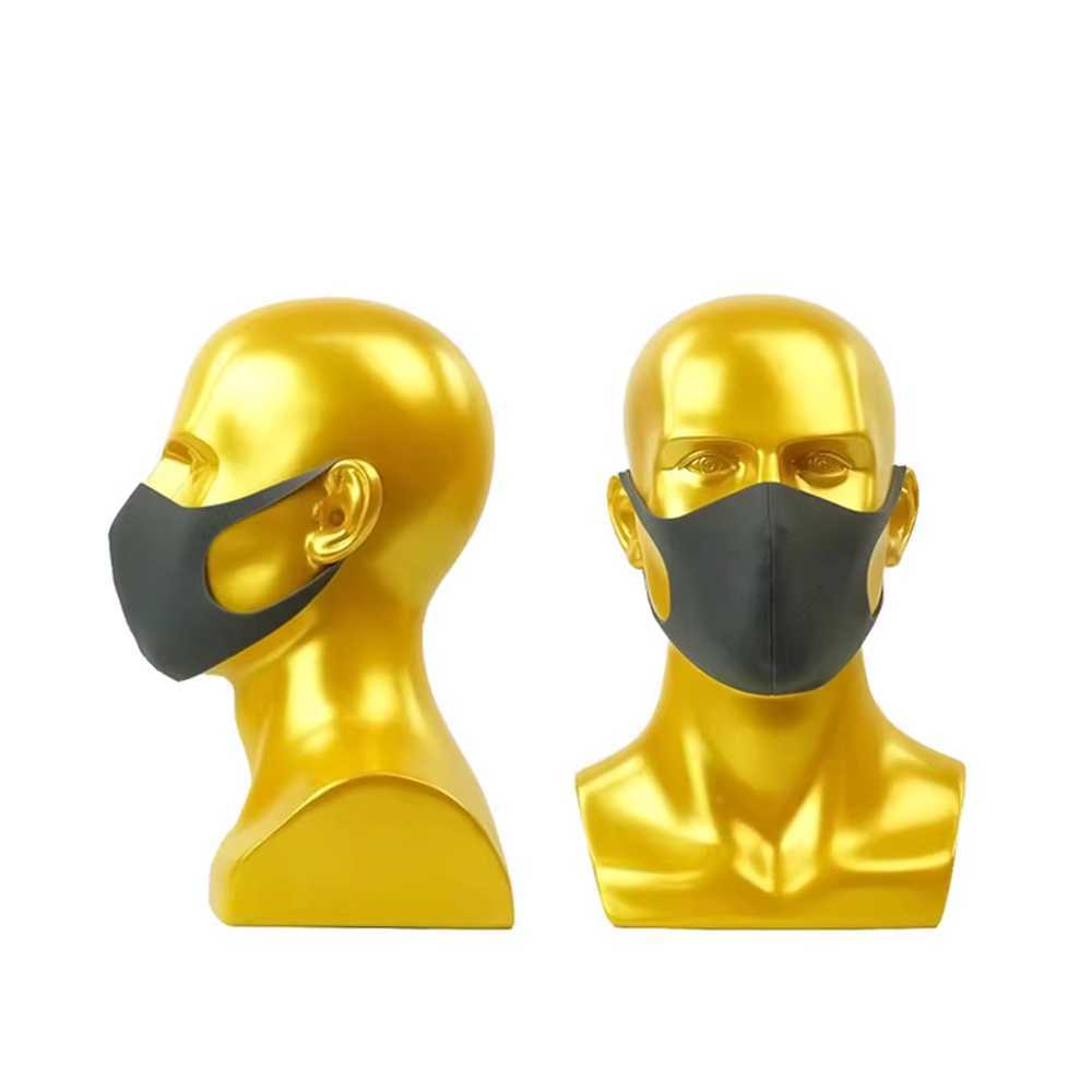 전시 디스플레이 헤드 인체 마네킹 얼굴 장식 모형 무광 화이트 - 상세 이미지 4