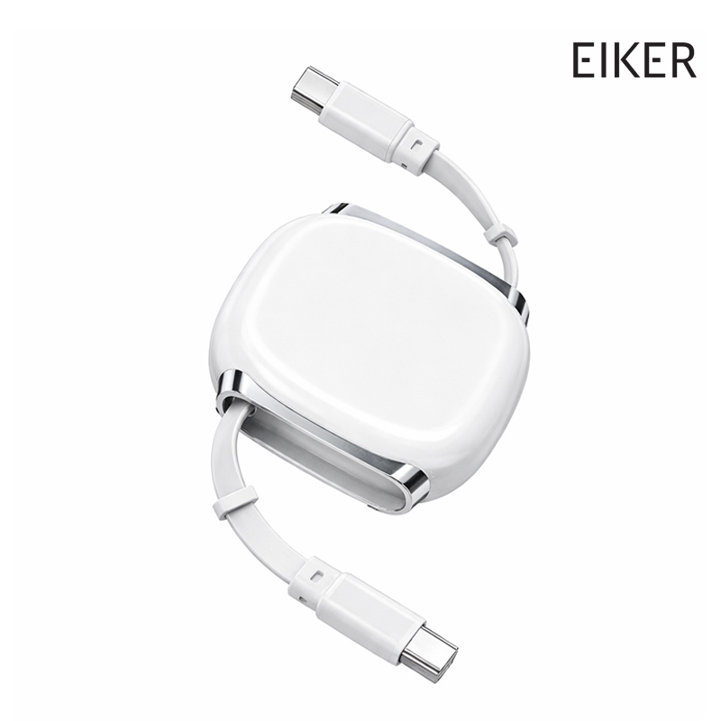 EIKER 240W C타입 자동감기 고속충전 릴케이블 1M 휴대용 정리 케이블 - 상세 이미지 4