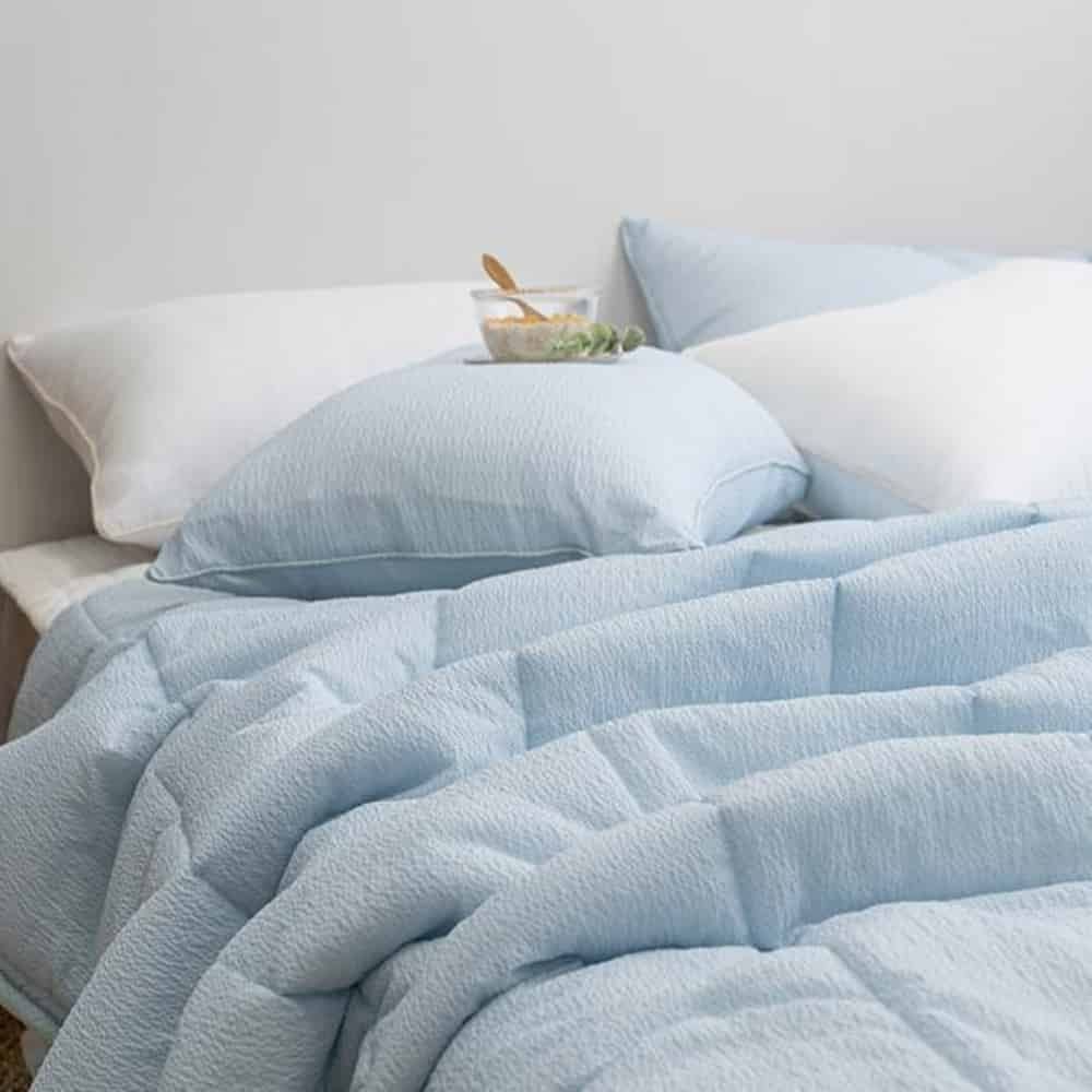 스노우 여름이불세트 슈퍼싱글 블루 침대이불세트 원룸이불 예쁜이불세트