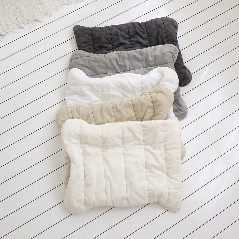 1+1 오가닉 순면 무형광 피그먼트 밴딩 밴드 베개커버 4060