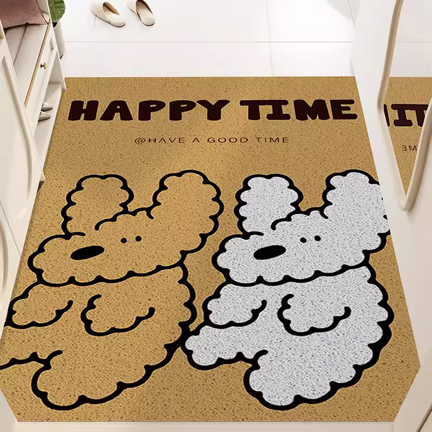 퍼피 현관 코일 매트 집 신발장 발판 바닥 베란다 카페트 사무실 출입구 60x90cm