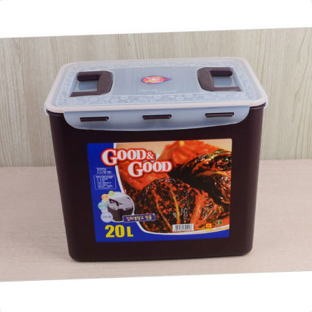 상세설명에표시 겨울 김장철 대용량 김치 겉절이 보관 손잡이 반찬통 20~21L