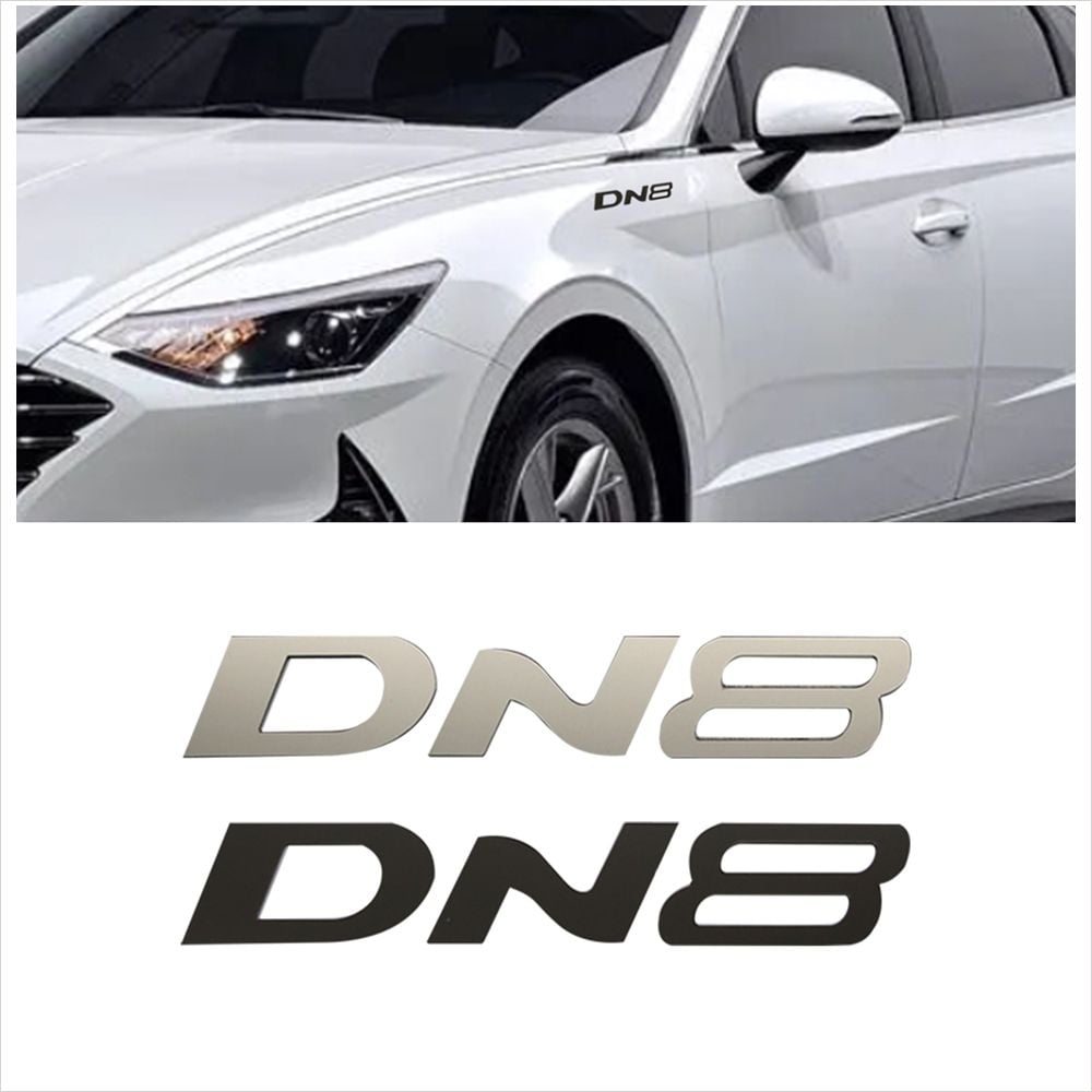 D21 쏘나타 DN8 아크릴 레터링 엠블럼 스티커 뱃지 레드 - 상품 이미지